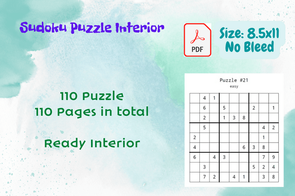 Beyond the Puzzle: The Sudoku Puzzles Easy Activity Interior as a Creative & Business Asset