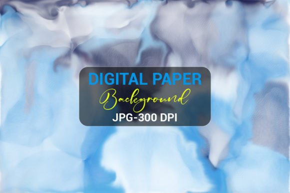 Blue Watercolor Digital Paper Background: Integrating Artistic Texture into Your Creative Process