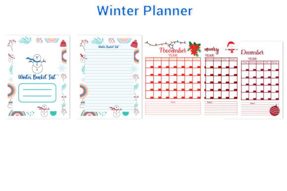 Capture the Magic of Winter with a Printable Planner Set
