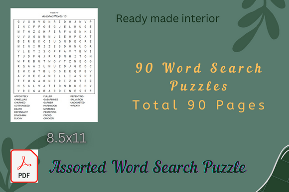 Strategic Creation with a Word Search Puzzle for Kids KDP Interior