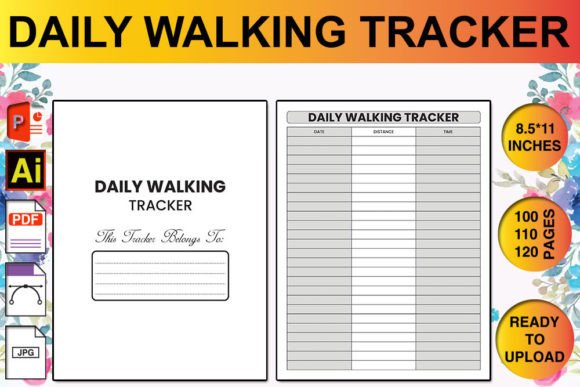 Unlock Your Fitness Journey with a Daily Walking Tracker Log Book